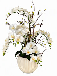Fleur artificielle "Orchidée Impériale" (80cm)