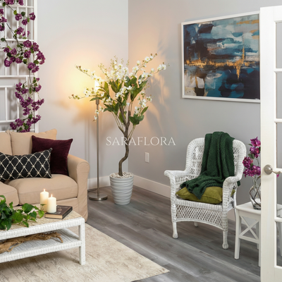 Ceriser artificiel (fleur blanche)