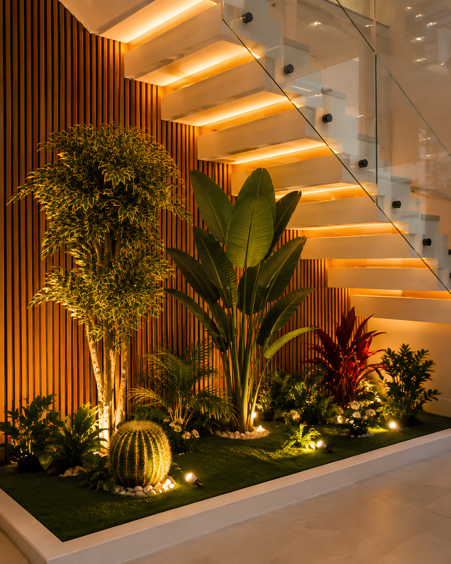 Jardin Décoratif sous Escalier