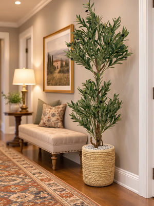 Oliviers artificiels au charme naturel