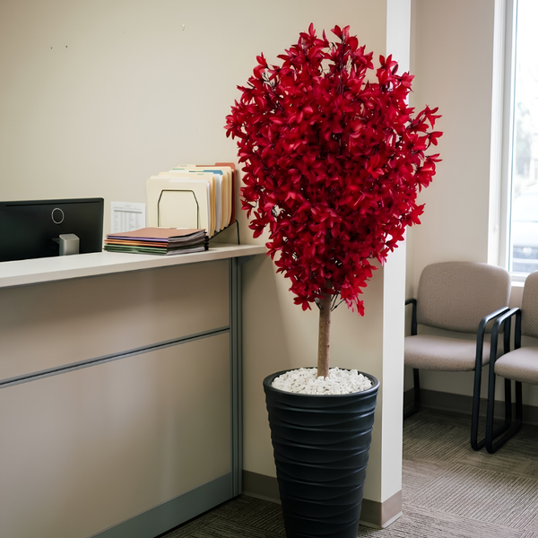 Arbre Artificiel Rouge | 150cm