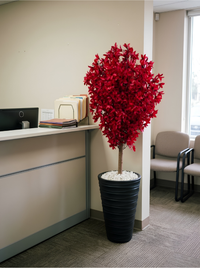 Arbre Artificiel Rouge | 150cm