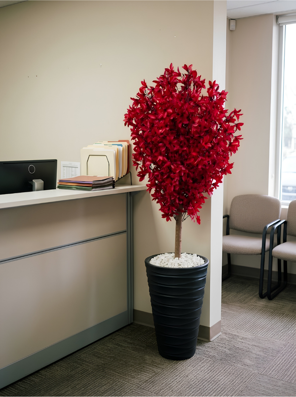 Arbre Artificiel Rouge | 150cm