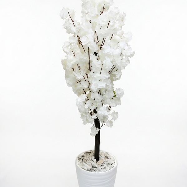 Arbre à feuilles de laurier blanches