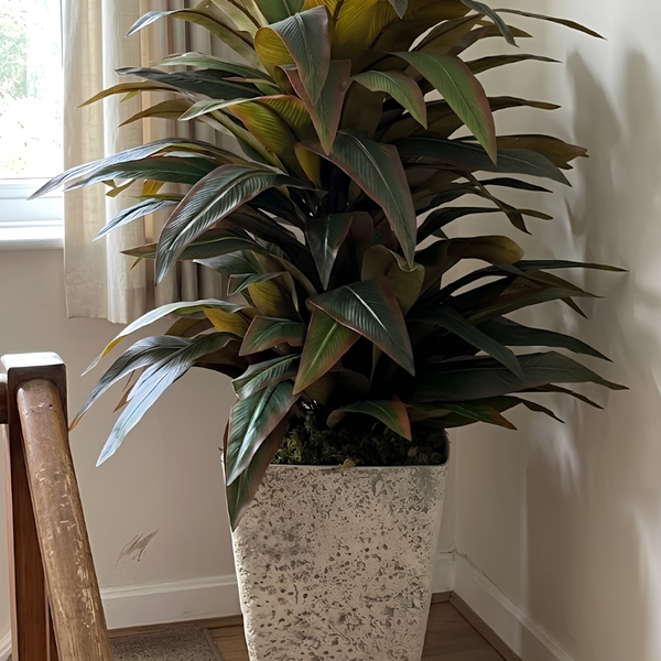 Tropical Cuivré | Pot Caoutchouc | 160 cm