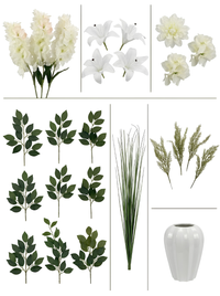 Pureté Majestueuse Vase Porcelaine Blanc 86 cm