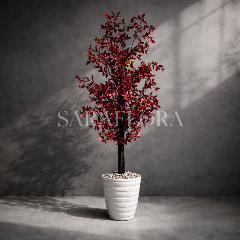 Arbre à feuilles de laurier (Rouge)