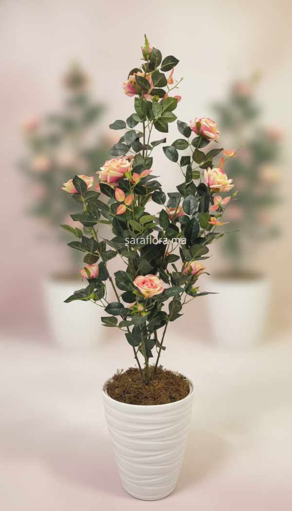 Plante artificielle de roses roses 🌸