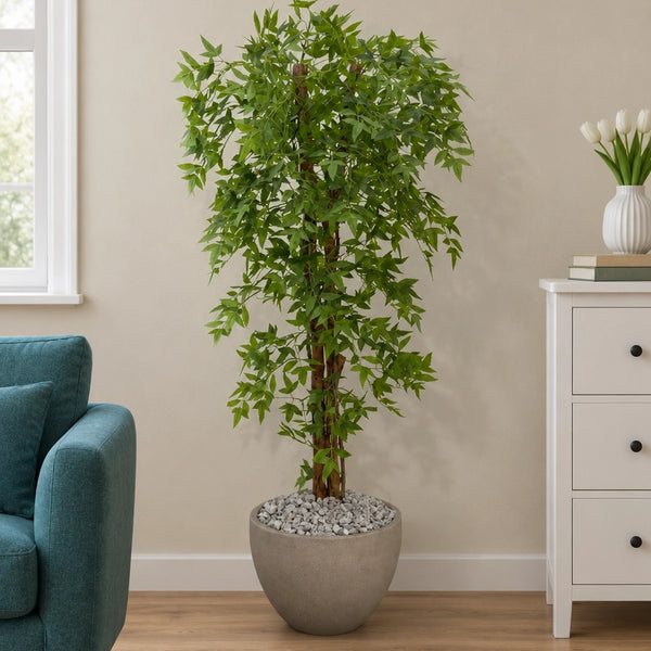 Arbre Artificiel Nandina 1m55 – Feuillage Vert Dense