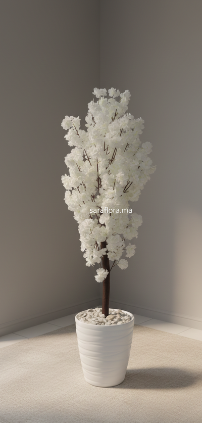 Sakura Pureté – Arbre Artificiel de Luxe