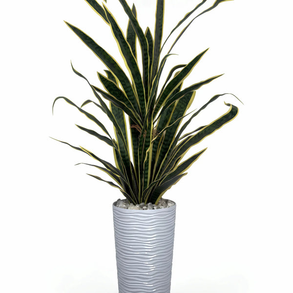 Sansevière Artificielle XL – 140 cm (Langue de belle-mère)